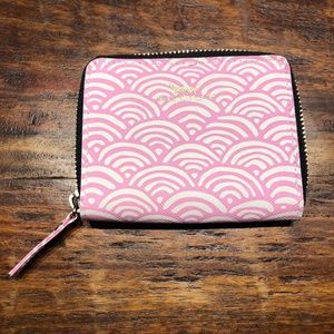 Scout Pink and White Wave Wallet